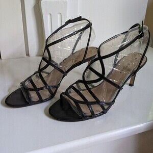 Via Spiga Dress Strappy Sandals, size 10.5, black